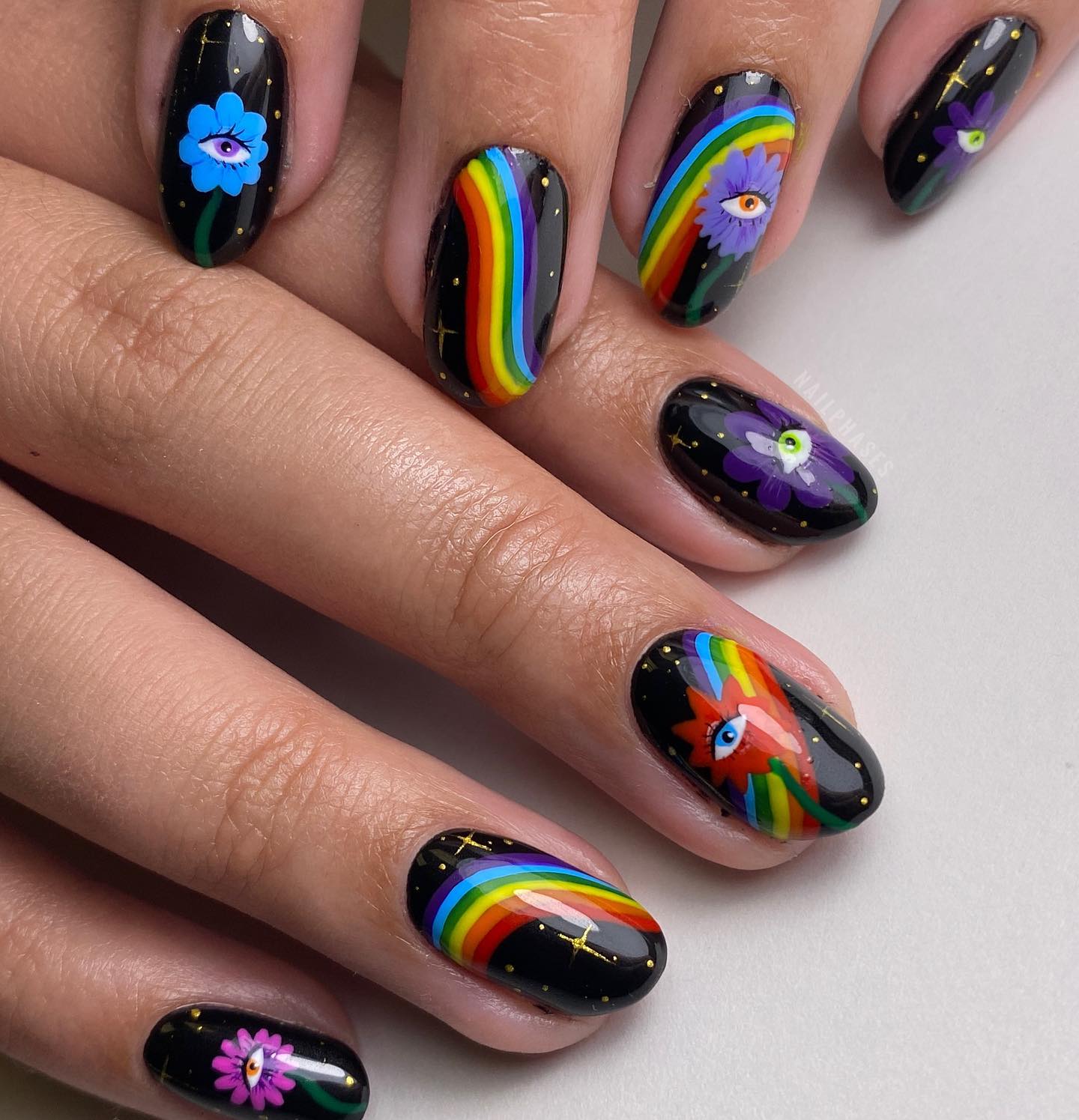 Psychedelic Nails: A Kaleidoscope of Color and Creativity